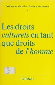Tapa de Les Droits culturels en tant que droits de l'homme. --