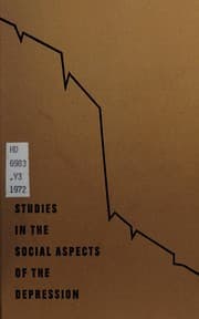 Tapa de Research memorandum on social aspects of consumption in the depression