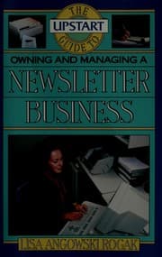 Tapa de The upstart guide to owning and managing a newsletter business