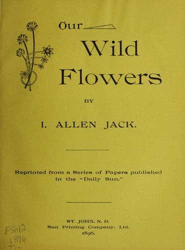 Tapa de Our wild flowers