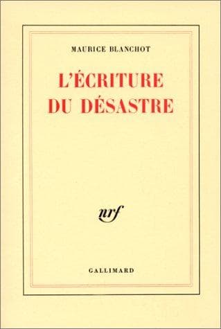 Tapa de L'écriture du desastre