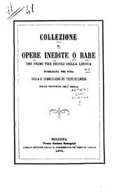 Tapa de Le antiche rime volgari