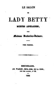 Tapa de Le salon de lady Betty: mœurs anglaises