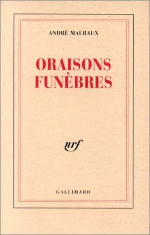 Tapa de Oraisons funèbres