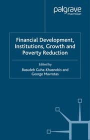 Tapa de Financial development, institutions, growth and poverty reduction