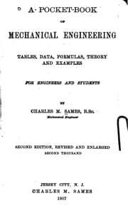 Tapa de A Pocket-book of Mechanical Engineering: Tables, Data, Formulas, Theory, and ..