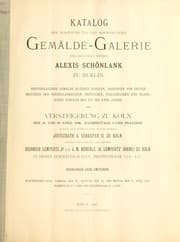 Tapa de Katalog der Ausgewählten und Reichhaltigen Gemälde-Galerie des Rentiers Herrn Alexis Schönlank zu Berlin