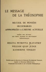 Tapa de Le message de la théosophie