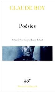 Tapa de Poésies