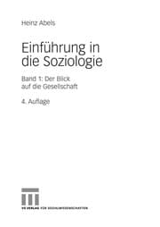 Tapa de Einfu hrung in die Soziologie