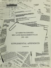 Tapa de Quabbin Watershed : MDC land land management plan