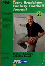 Tapa de Terry Bradshaw fantasy football journal