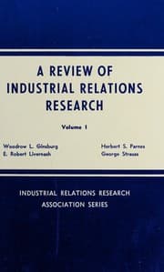 Tapa de A Review of industrial relations research
