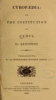 Tapa de Cyropædia