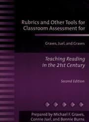 Tapa de Rubrics and other tools for classroom assessment for Graves, Juel, and Graves Teaching reading in the 21st century, second edition