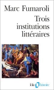 Tapa de Trois institutions littéraires
