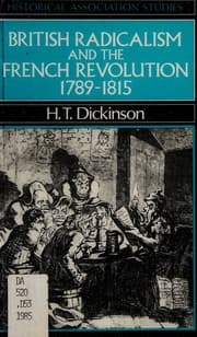 Tapa de British radicalism and the French revolution, 1789-1815