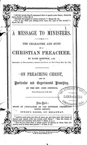 Tapa de A message to ministers