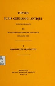 Tapa de Das Constitutum Constantini