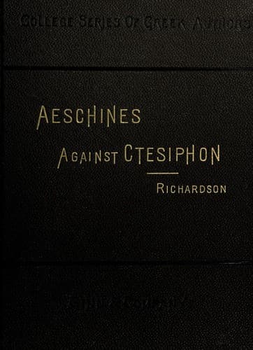Tapa de Aeschines against Ctesiphon