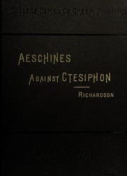 Tapa de Aeschines against Ctesiphon