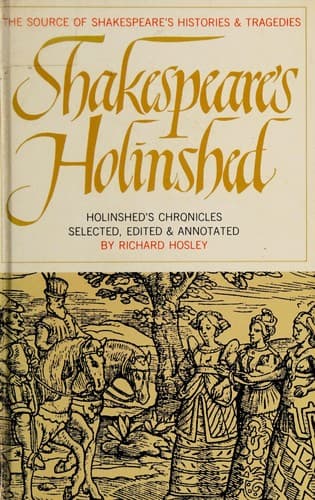 Tapa de Shakespeare's Holinshed