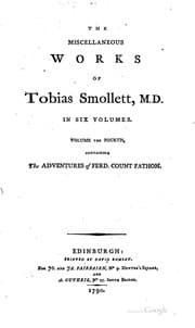 Tapa de The Miscellaneous Works of Tobias Smollett, M.D.