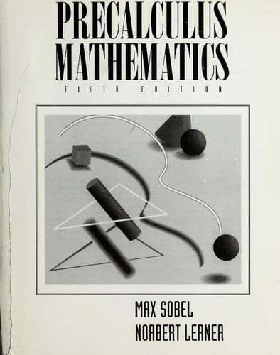 Tapa de Precalculus mathematics