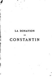 Tapa de La Donation de Constantin, premier titre du pouvoir temporel des papes