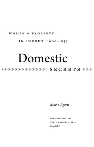Tapa de Domestic secrets