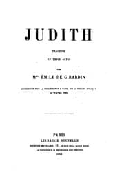 Tapa de Judith, tragédie en trois actes