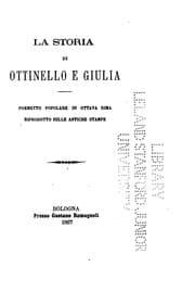 Tapa de La storia di Ottinello e Giulia