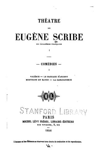 Tapa de Théâtre