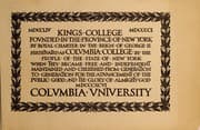 Tapa de Columbia University