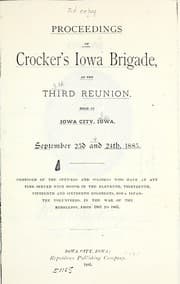 Tapa de Proceedings of Crocker's Iowa Brigade ... biennial reunion ...