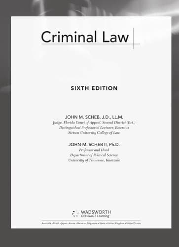 Tapa de Criminal law