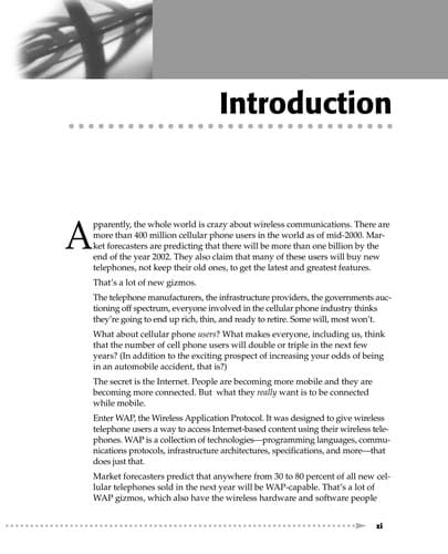 Tapa de The wireless application protocol (WAP)
