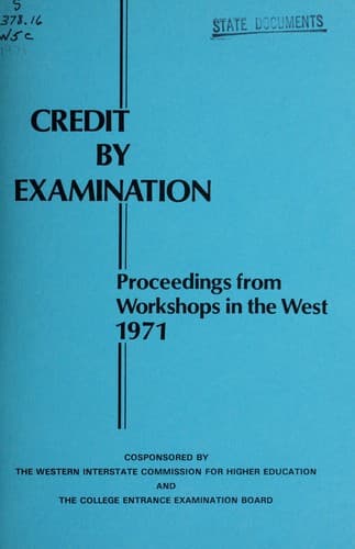 Tapa de Credit by examination