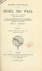 Tapa de Oeuvres facétieuses, rev