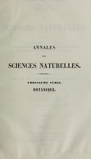 Tapa de Annales des Sciences Naturelles