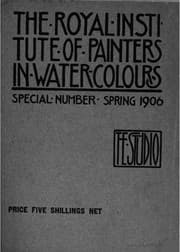 Tapa de The Royal institute of painters in water coulours