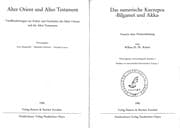 Tapa de Das sumerische Kurzepos "Bilgameš und Akka"