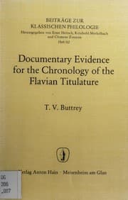 Tapa de Documentary evidence for the chronology of the Flavian titulature
