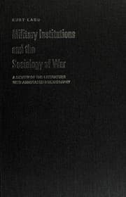 Tapa de Military institutions and the sociology of war