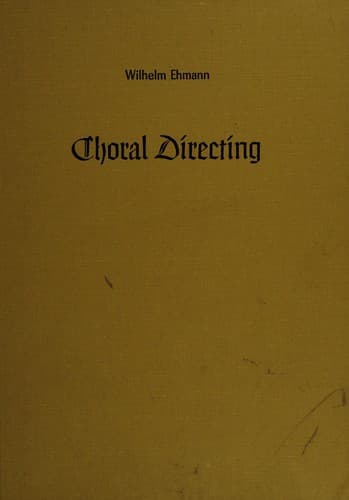 Tapa de Choral directing