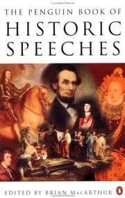 Tapa de The Penguin Book of Historic Speeches