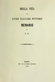 Tapa de Della vita di Luigi haccari pittore memorie par ...