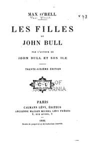 Tapa de Les filles de John Bull