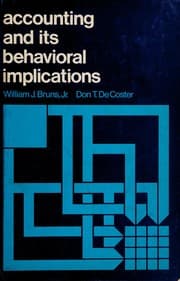 Tapa de Accounting and its behavorial [sic] implications