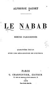 Tapa de Le nabab: mœurs parisiennes